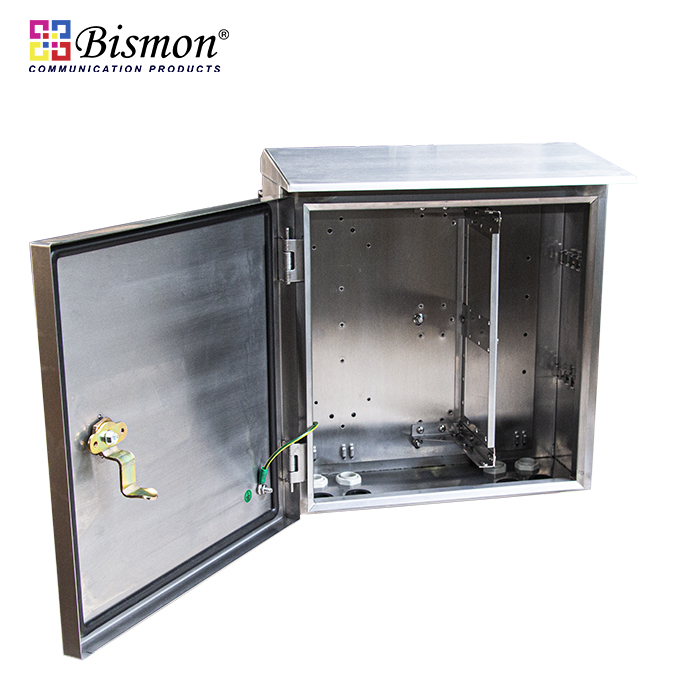 Wall Mount Outdoor Fiber optic 48-72 Core Stainless Steel